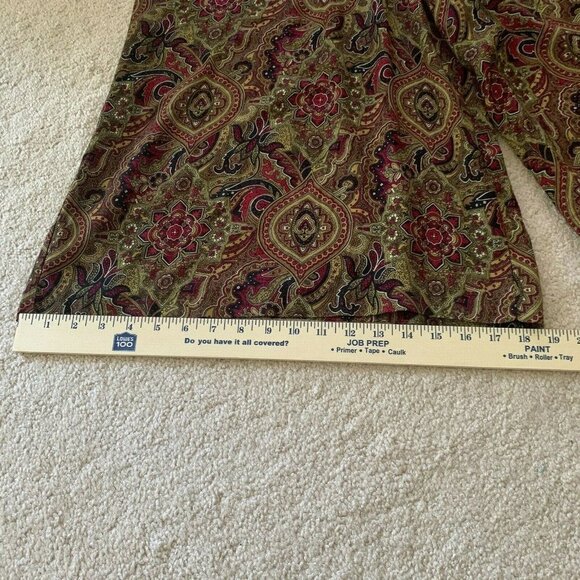 Lucia. Size 14. Challis Goucho Divided Skirt Pants. USA 34"-36" waist. B31 - Picture 3 of 4